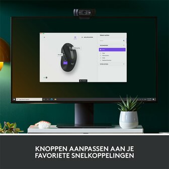 Logitech Signature M650 Large | Draadloze Muis | RF-Draadloos + Bluetooth | 2000 DPI | Grafiet