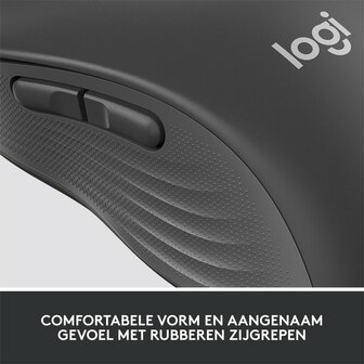 Logitech Signature M650 for Business | Ambidextrous Draadloze Muis | RF-Draadloos + Bluetooth | 4000 DPI | Grafiet
