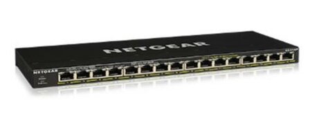 NETGEAR GS316P Unmanaged Gigabit Ethernet (10/100/1000) Power over Ethernet (PoE) Zwart