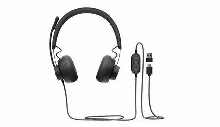 Logitech Zone | Bedraade On-ear Headset | USB-C &amp; USB-A | Grafiet
