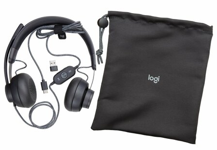 Logitech Zone | Bedraade On-ear Headset | USB-C &amp; USB-A | Grafiet