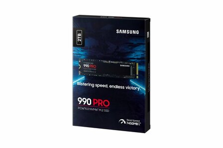 Samsung 990 PRO | 2TB NVMe SSD | M.2 | Gen4 | 7.450MB/s