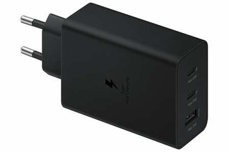 Samsung EP-T6530 | Oplader 65W | 2x USB-C &amp; 1x USB-A | Zwart