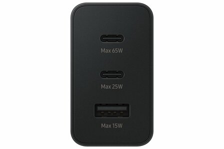 Samsung EP-T6530 | Oplader 65W | 2x USB-C &amp; 1x USB-A | Zwart