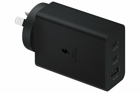 Samsung EP-T6530 | Oplader 65W | 2x USB-C &amp; 1x USB-A | Zwart