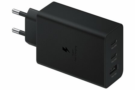 Samsung EP-T6530 | Oplader 65W | 2x USB-C &amp; 1x USB-A | Zwart