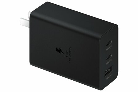 Samsung EP-T6530 | Oplader 65W | 2x USB-C &amp; 1x USB-A | Zwart