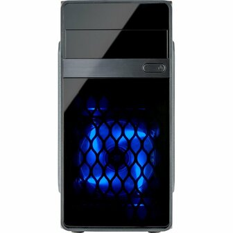 Inter-Tech MA-01 Micro Blue Light | Micro Tower Case | 500 Watt Voeding | Zwart