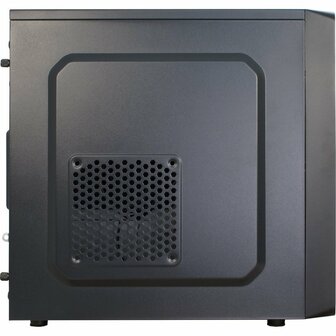Inter-Tech MA-01 Micro Blue Light | Micro Tower Case | 500 Watt Voeding | Zwart