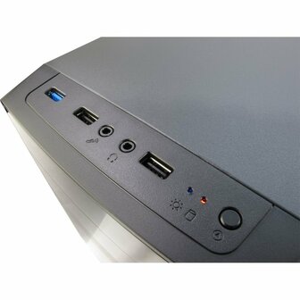 Inter-Tech MA-01 Micro Blue Light | Micro Tower Case | 500 Watt Voeding | Zwart