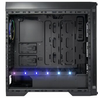 Inter-Tech X-908 Infini2 | Infinity Mirror | Tower Case | USB-C | Zwart