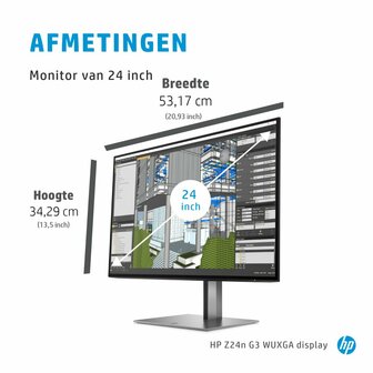 HP Z24n G3 24&quot; | 1920x1200 WUXGA IPS | Edge-Lit LED | 60Hz | Monitor
