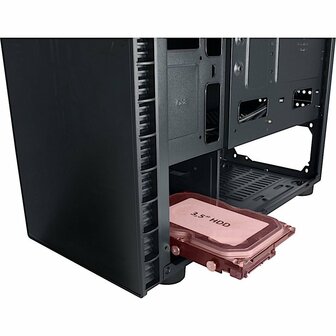 Inter-Tech CXC2 Blue Light | Midi Tower Case | Zwart