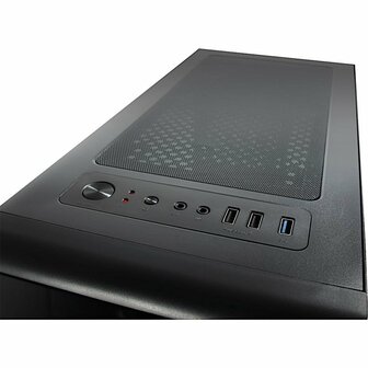 Inter-Tech CXC2 Blue Light | Midi Tower Case | Zwart