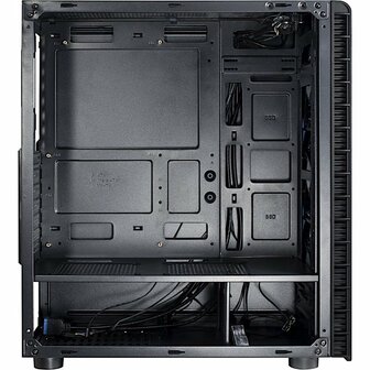 Inter-Tech CXC2 Blue Light | Midi Tower Case | Zwart