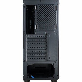 Inter-Tech CXC2 Blue Light | Midi Tower Case | Zwart