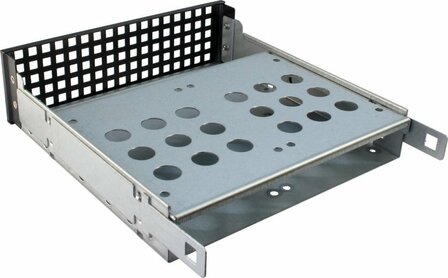 Inter-Tech IPC 1U-10255 | Server Rack Case | Zwart
