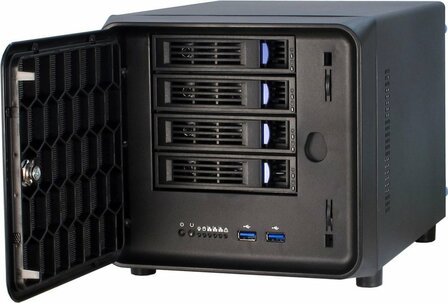 Inter-Tech SC-4100 | ITX NAS Case | Zwart