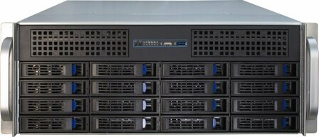 Inter-Tech 4U-4416L | Server Rack Case | Zwart/Zilver