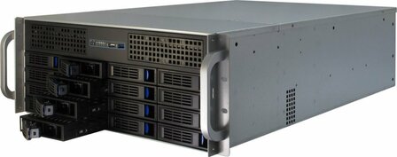 Inter-Tech 4U-4416L | Server Rack Case | Zwart/Zilver