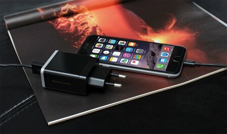 Mobiparts Quick Charge Wall Charger | Dual USB-A Oplader 26W / 4.6A | Zwart