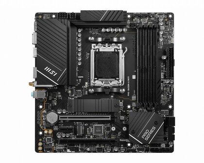 MSI PRO B650M-A WIFI AMD | Socket AM5 | AMD B650 | 4xDDR5 | Micro-ATX | Moederbord
