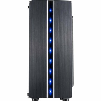 Inter-Tech Thunder Blue Light | Midi Tower Case | Zwart