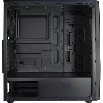 Inter-Tech Thunder Blue Light | Midi Tower Case | Zwart