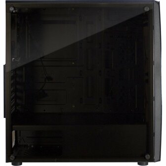 Inter-Tech Thunder Blue Light | Midi Tower Case | Zwart