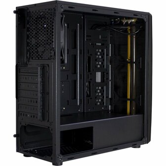 Inter-Tech Thunder Blue Light | Midi Tower Case | Zwart
