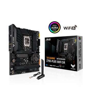 ASUS TUF GAMING Z790-PLUS WIFI D4 | Socket LGA 1700 | Intel Z790 | 4xDDR4 | ATX | Moederbord