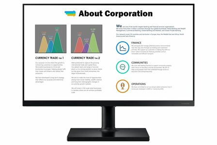 Samsung LF24T450FQR 24&#039;&#039; | 1920x1080 IPS | 75Hz | 5ms | FreeSync | Ergonomisch Verstelbaar | Full HD Monitor