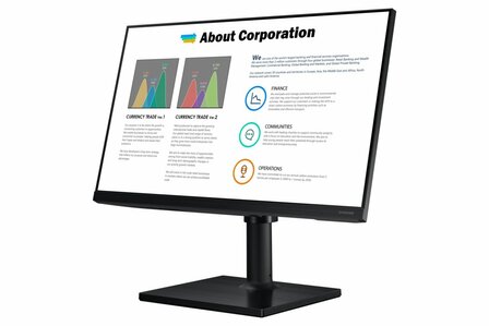 Samsung LF24T450FQR 24&#039;&#039; | 1920x1080 IPS | 75Hz | 5ms | FreeSync | Ergonomisch Verstelbaar | Full HD Monitor