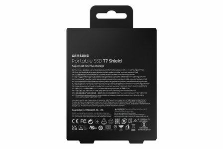 Samsung T7 Shield 2TB Portable SSD - 1.050MB/s Zwart