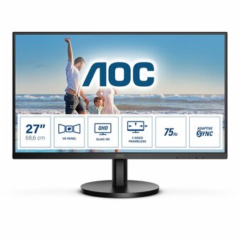 AOC Q27B3MA 27&quot; | 2560 x 1440 QHD VA | 75Hz | 1ms | Ultra Slim Bezel | Monitor