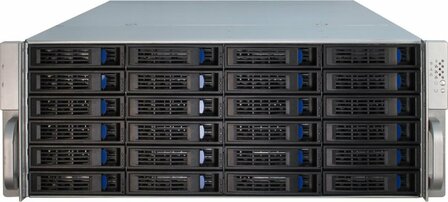 Inter-Tech 4U-4424 | Server Rack Case | Zwart/Zilver