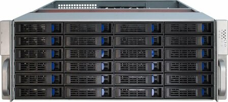 Inter-Tech 4U-4424 | Server Rack Case | Zwart/Zilver