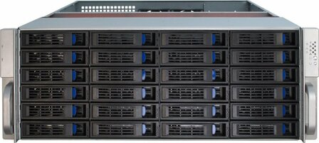 Inter-Tech 4U-4424 Rack Zwart, Zilver