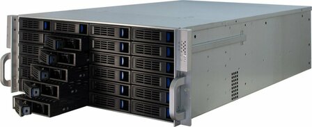 Inter-Tech 4U-4424 Rack Zwart, Zilver