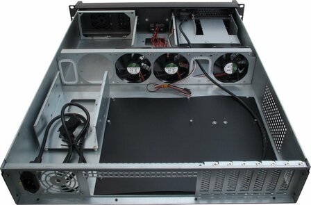 Inter-Tech IPC 2U-2098-SL | Server Rack Case | Zwart