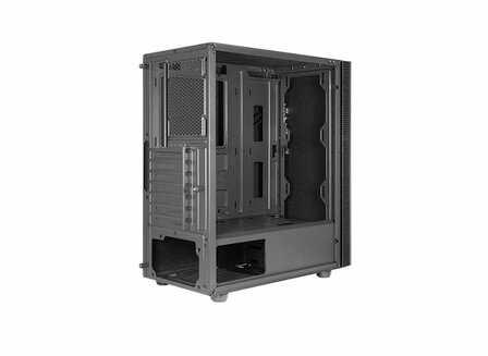 Inter-Tech ATX IT-2508 Square | Midi Tower Case | Zwart
