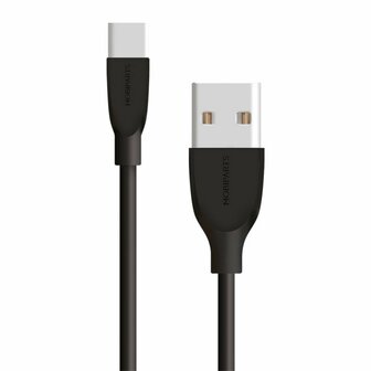 Mobiparts | USB-C naar USB Kabel | 2A | 1m | Zwart