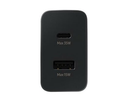 Samsung EP-TA220NBEGEU | Oplader 35W USB-A &amp; USB-C | Zwart