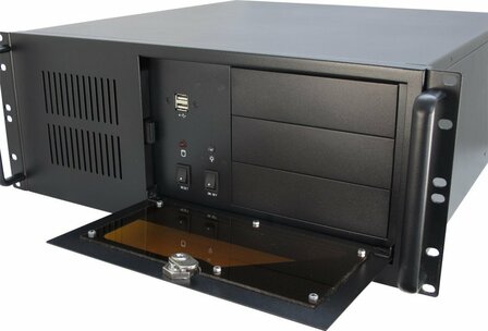 Inter-Tech IPC 4U-4088-S | Server Rack Case | Zwart