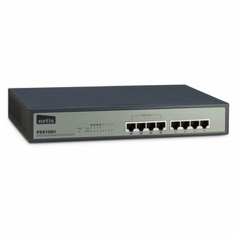 Inter-Tech Netis 19&quot; Switch | 8 Poorten | 4x PoE | Rackmount
