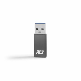 ACT kabel-tussenstuk | USB-C naar USB-A | Grijs | AC7375