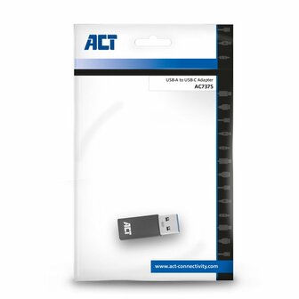 ACT kabel-tussenstuk | USB-C naar USB-A | Grijs | AC7375