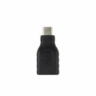ACT kabel-tussenstuk | USB-A naar USB-C | Zwart | AC7355