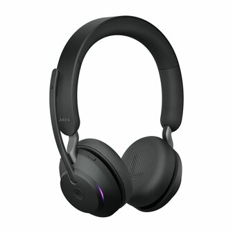 Jabra Evolve 65 | Draadloze Bluetooth On-ear Headset met Oplaadstation | Zwart