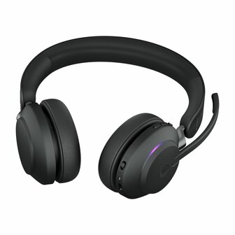 Jabra Evolve 65 | Draadloze Bluetooth On-ear Headset met Oplaadstation | Zwart
